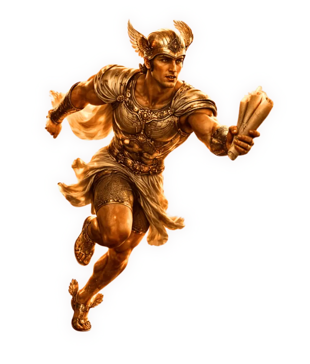 The messenger — a symbol of movement, trust, and forward motion